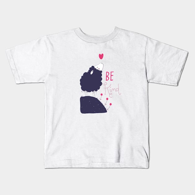 be kind Kids T-Shirt by violinoviola